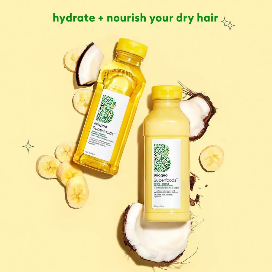 * Shampoo | Briogeo Superfoods Banana + Coconut Nourishing Shampoo + Conditioner Duo For Dry Hair