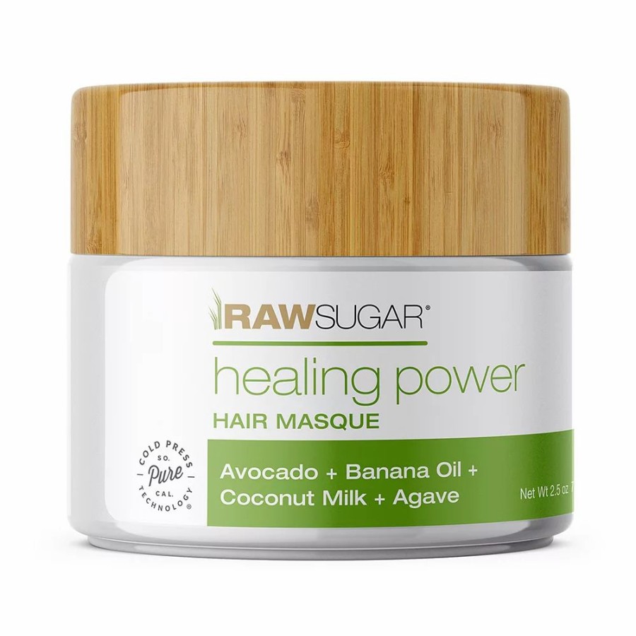 * Hair Styling Products | Raw Sugar Living Mini Healing Power Hair Masque Avocado + Banana Oil + Coconut Milk + Agave