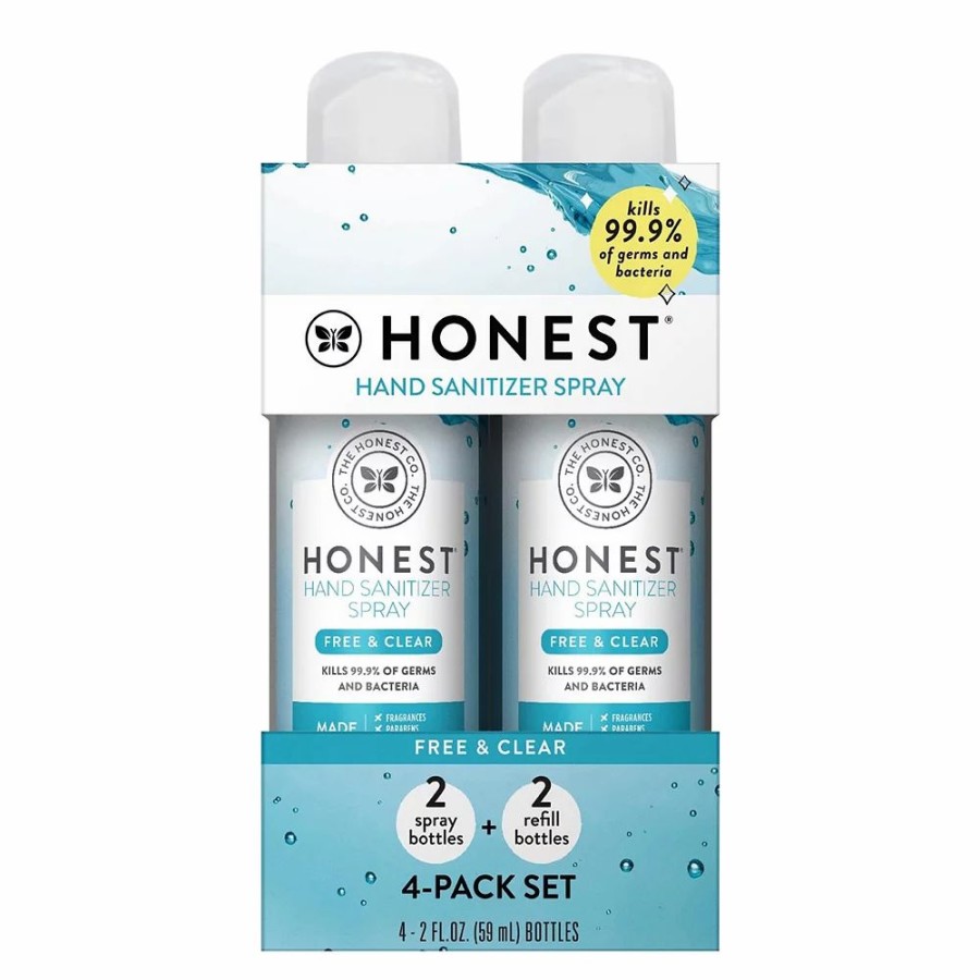 * Hand Sanitizer | The Honest Company Hand Sanitizer Spray 4-Pack Free + Clear