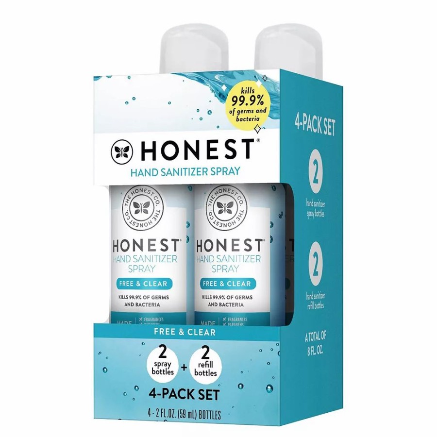 * Hand Sanitizer | The Honest Company Hand Sanitizer Spray 4-Pack Free + Clear