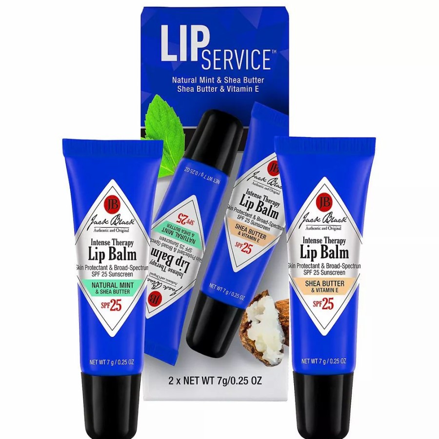 * Skincare Sets | Jack Black Lip Service Lip Balm Duo Mint & Shea