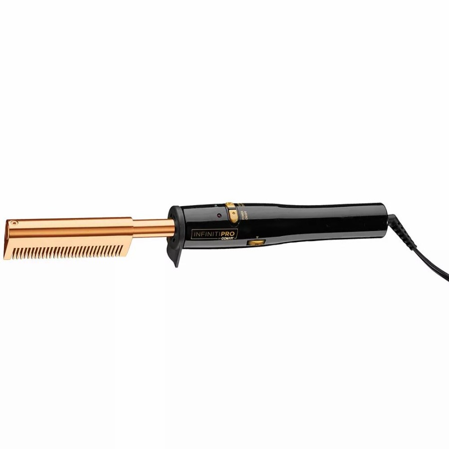 * Flat Irons | Conair Infinitipro Gold Gold-Plated Straightening Comb