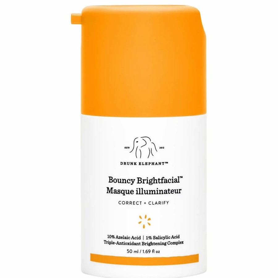 * Face Masks | Drunk Elephant Bouncy Brightfacial Brightening Mask With 10% Azelaic Acid + 1% Salicylic Acid