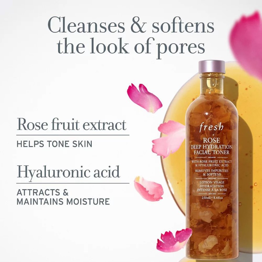 * Toners | Fresh Rose & Hyaluronic Acid Deep Hydration Toner