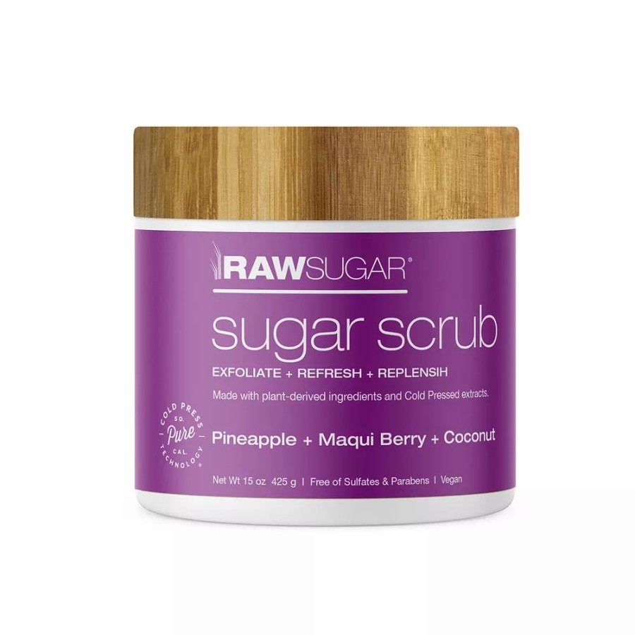 * Body Wash & Shower Gel | Raw Sugar Living Sugar Scrub Pineapple + Maqui Berry + Coconut