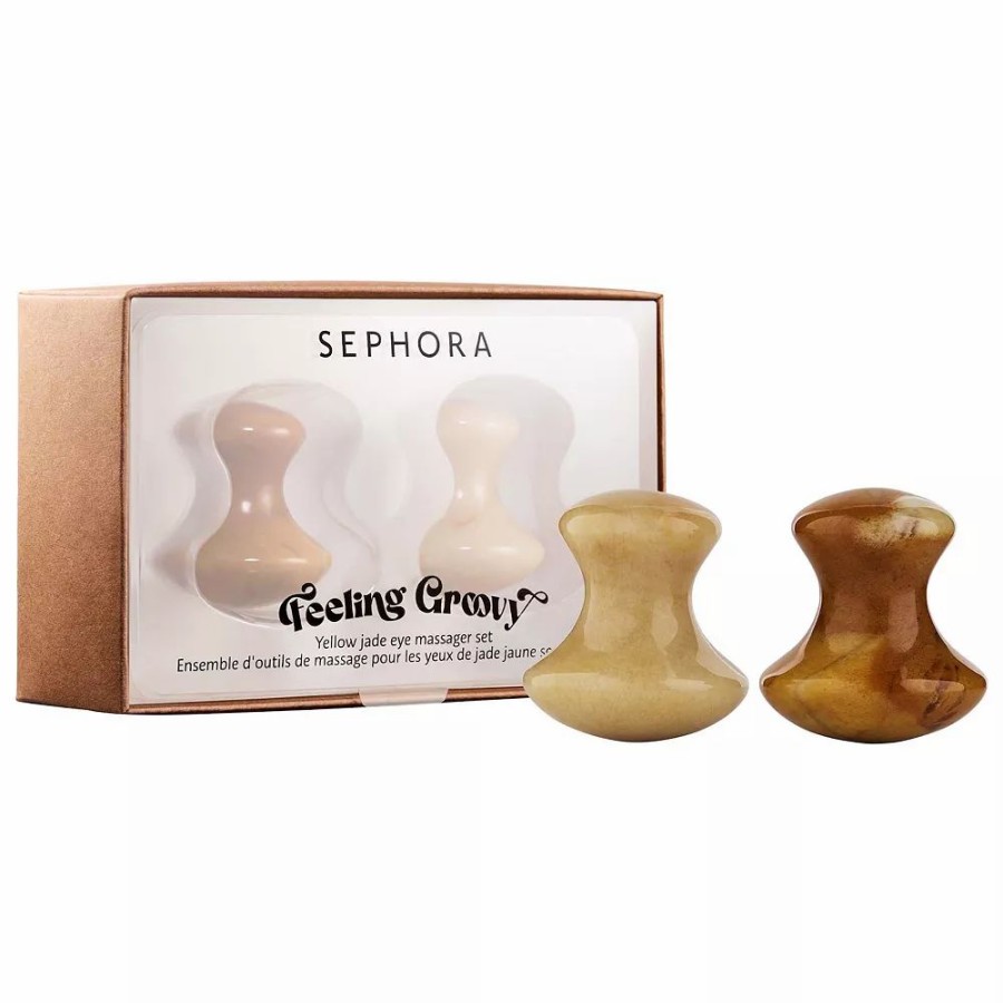 * Skincare Tools | Sephora Collection Feeling Groovy Yellow Jade Eye Massager Set