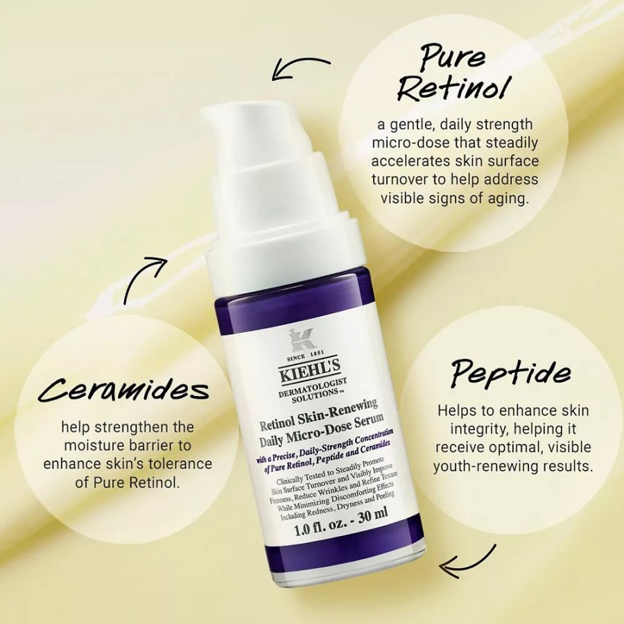 * Serums | Kiehl'S Since 1851 Micro-Dose Anti-Aging Retinol Serum With Ceramides And Peptide