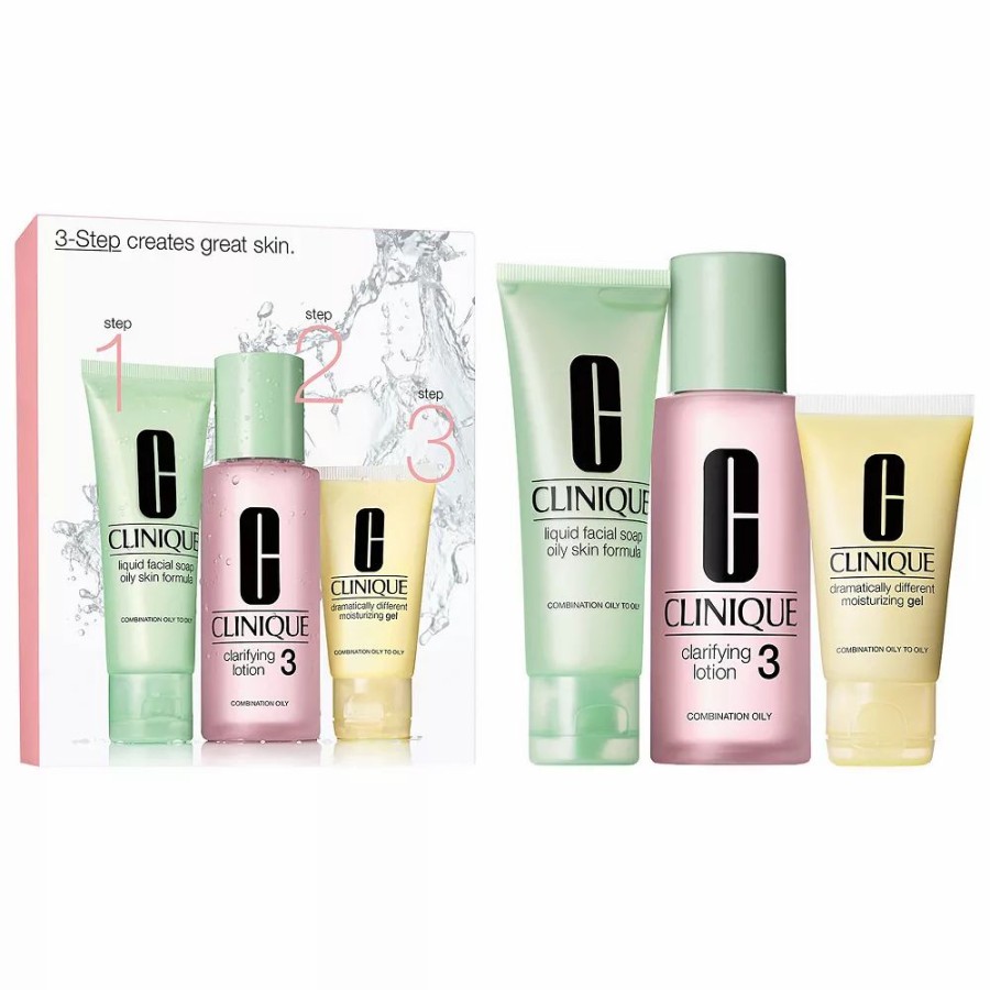 * Skincare Sets | Clinique 3-Step Introductory Kit For Oilier Skins