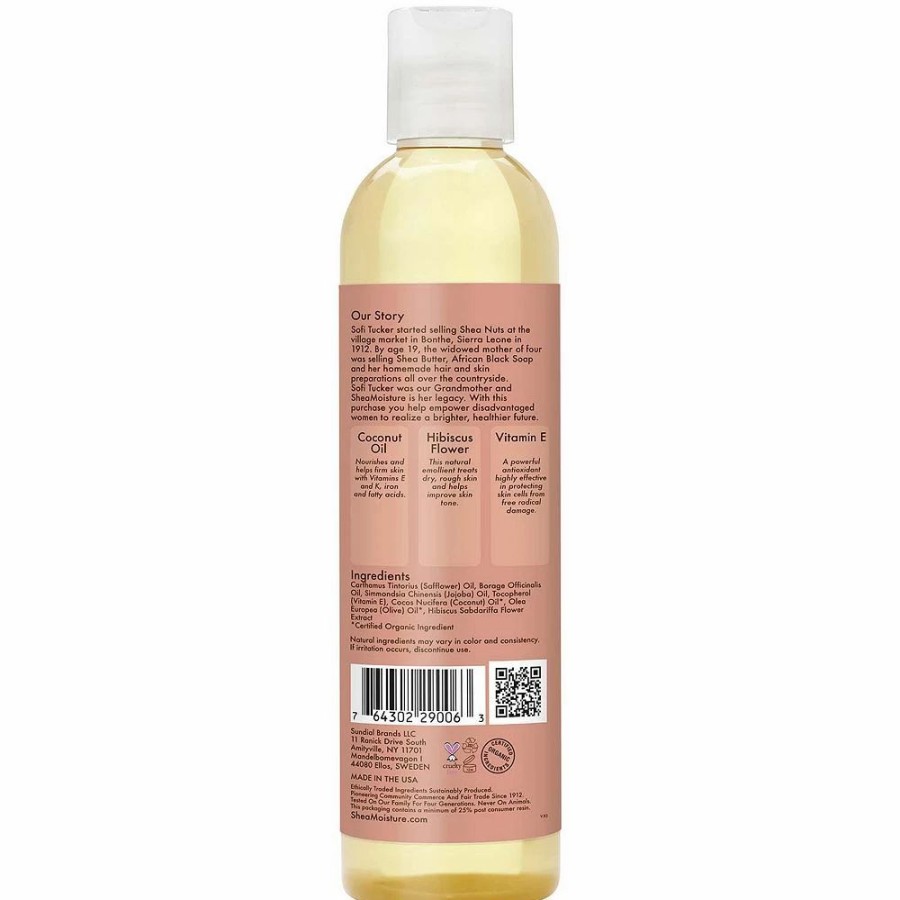 * Body Oil | Sheamoisture Coconut & Hibiscus Illuminating Bath, Body, & Massage Oil