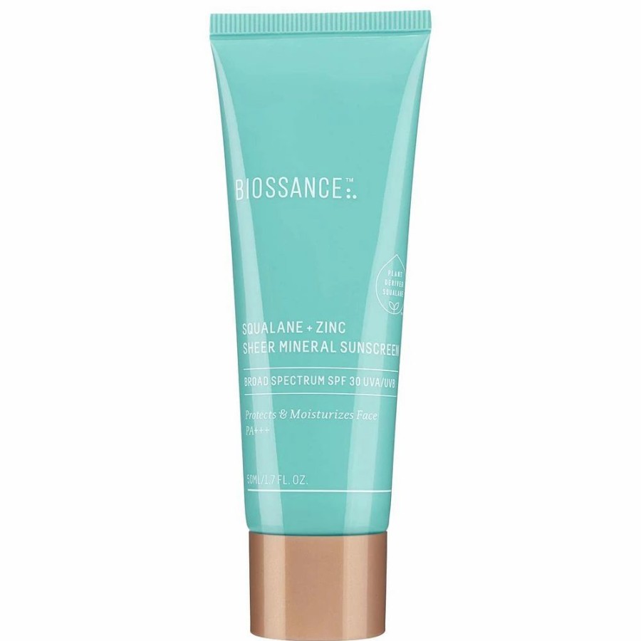 * Sunscreen | Biossance Squalane + Zinc Sheer Mineral Sunscreen Spf 30 Pa +++