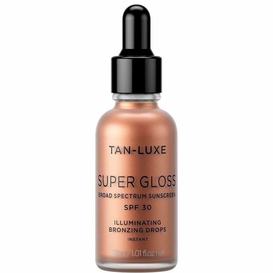 * Self Tanners & Bronzers | Tan-Luxe Super Gloss Instant Bronzing Face Drops With Spf 30