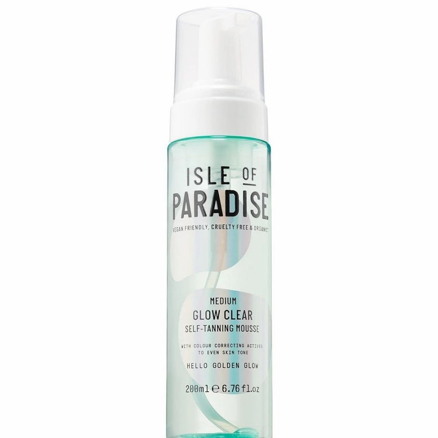 * Self Tanners & Bronzers | Isle Of Paradise Glow Clear, Color Correcting Self-Tanning Mousse