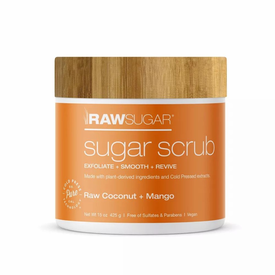 * Body Wash & Shower Gel | Raw Sugar Living Sugar Scrub Raw Coconut + Mango