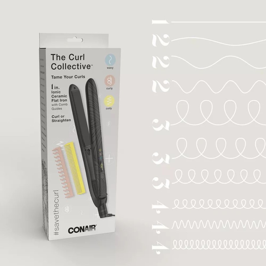 * Flat Irons | Conair The Curl Collective 1-In. Ceramic Flat Iron