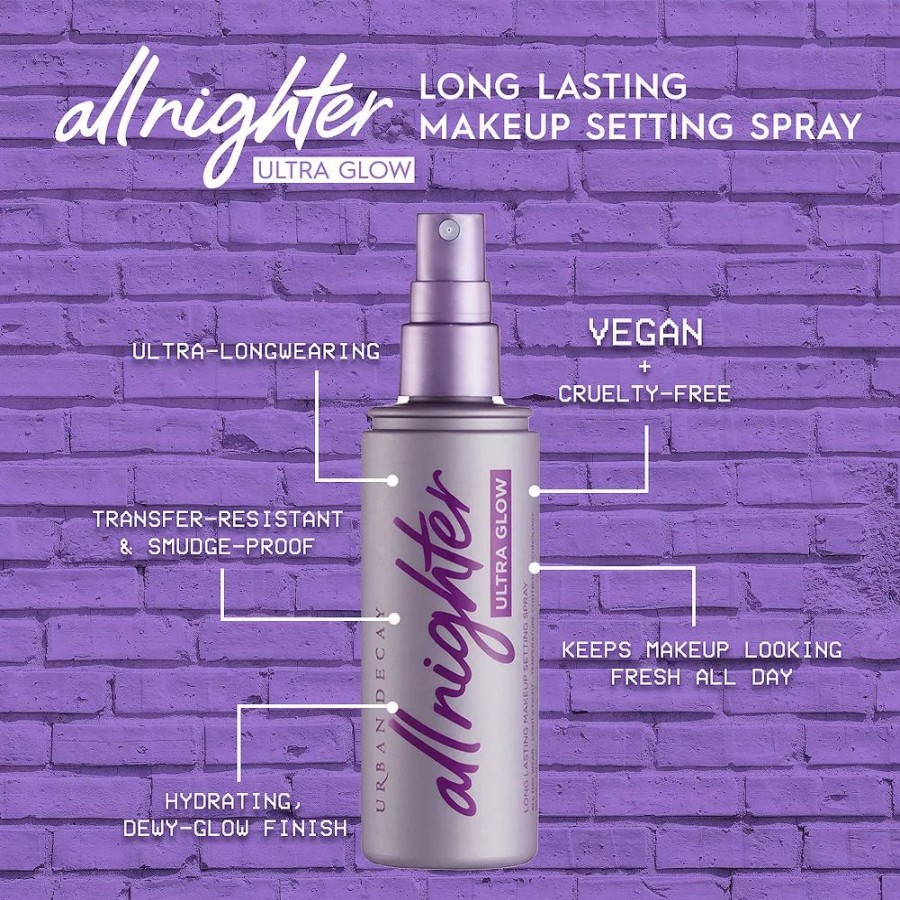 * Powder & Setting Spray | Urban Decay Ultra Glow All Nighter Setting Spray