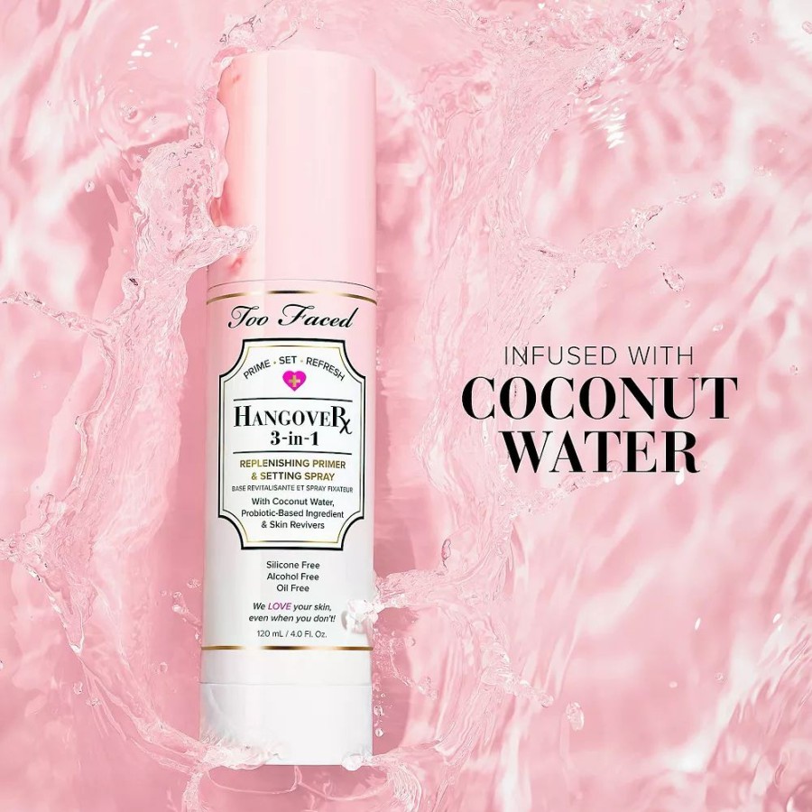 * Powder & Setting Spray | Too Faced Hangover 3-In-1 Replenishing Primer & Setting Spray